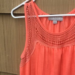 Coral Lace Tank